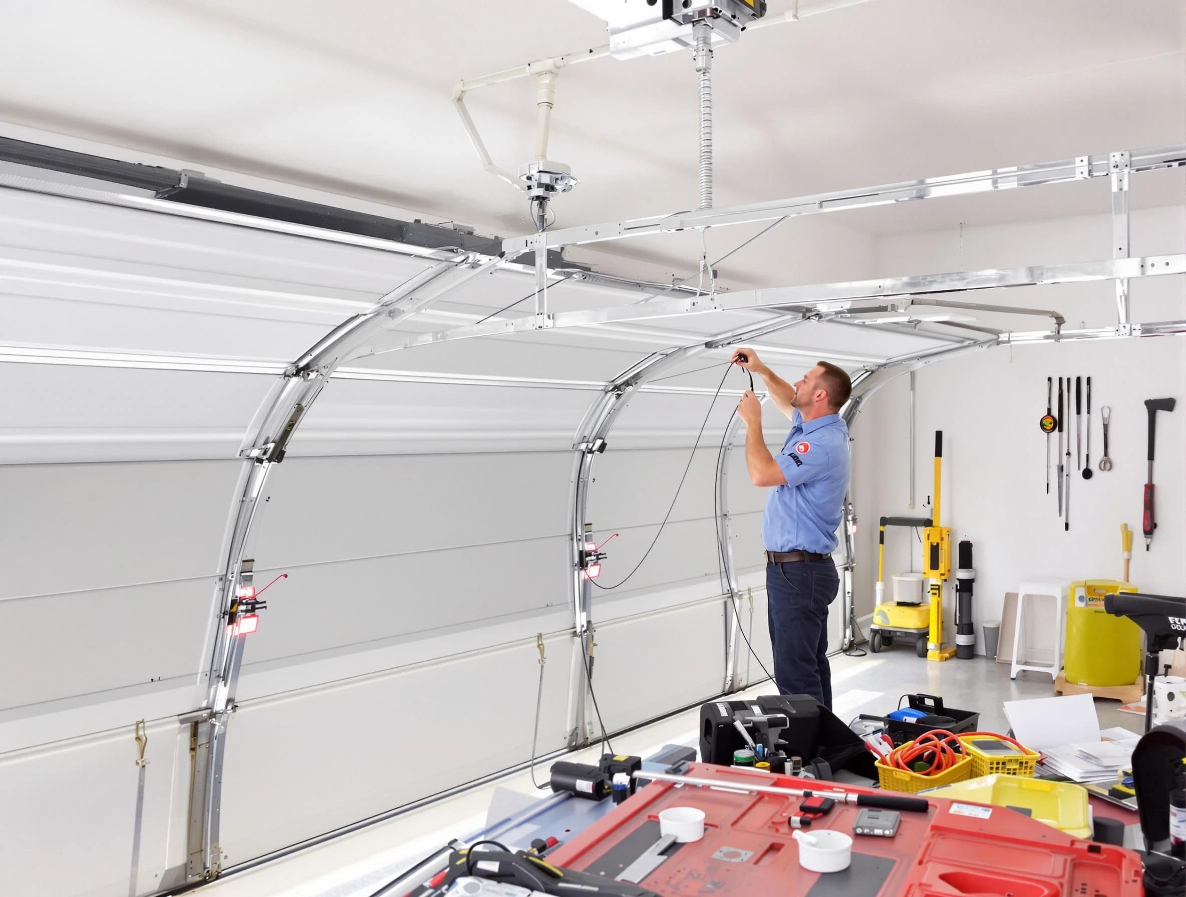 Garage door cable repair service by Hopewell Garage Door Repair in Hopewell