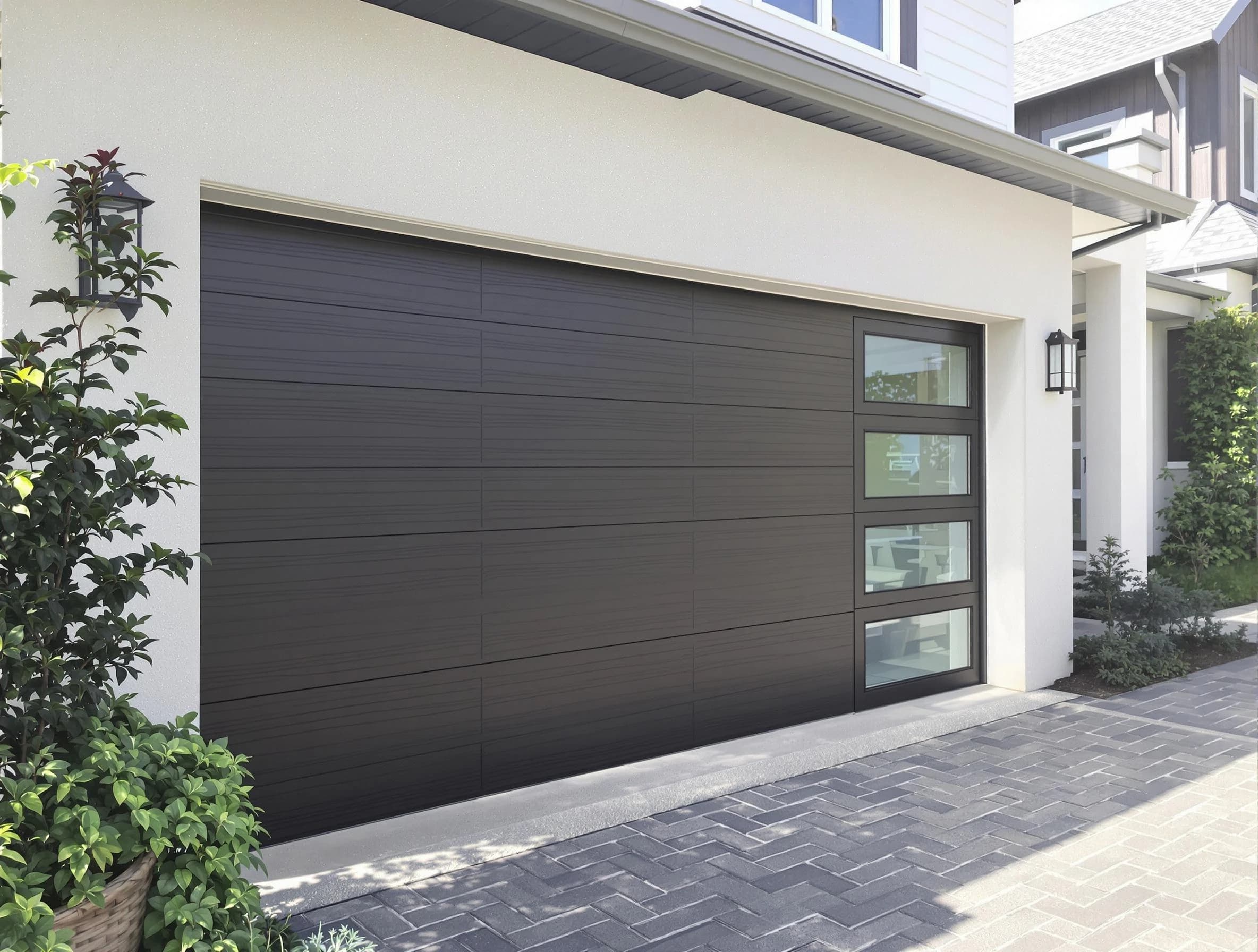 Custom garage door installation by Hopewell Garage Door Repair in Hopewell