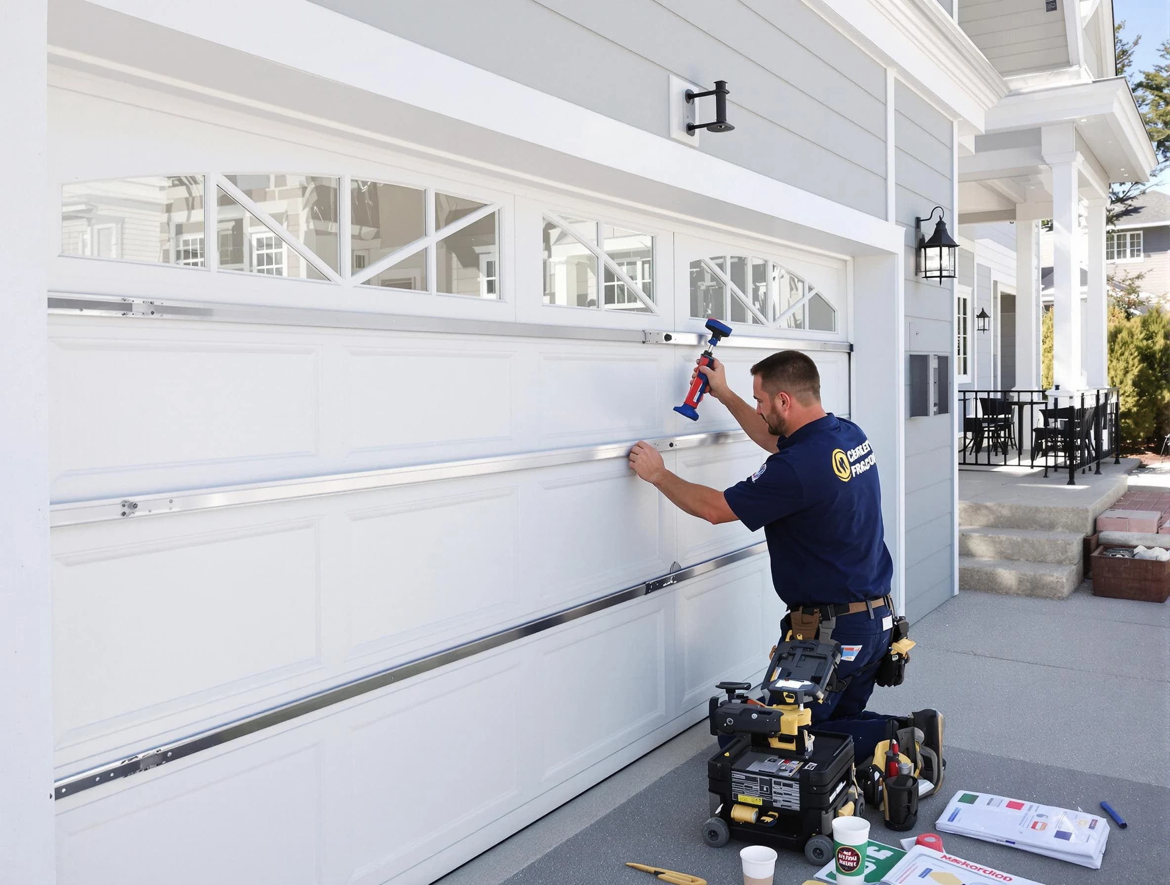 Professional garage door installation by Hopewell Garage Door Repair in Hopewell