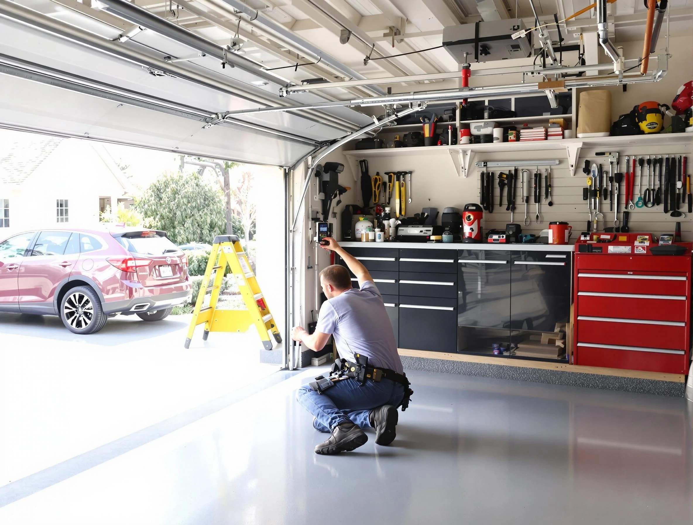 Local garage door repair service by Hopewell Garage Door Repair in Hopewell