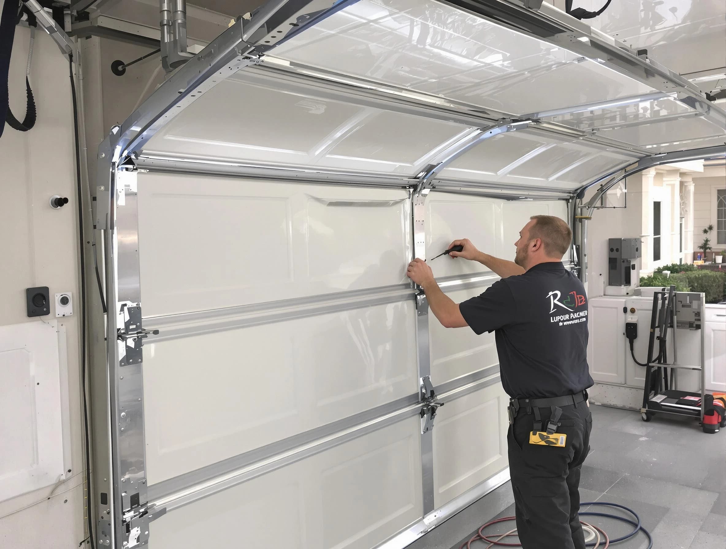 Hopewell Garage Door Repair professional performing panel repair in Hopewell