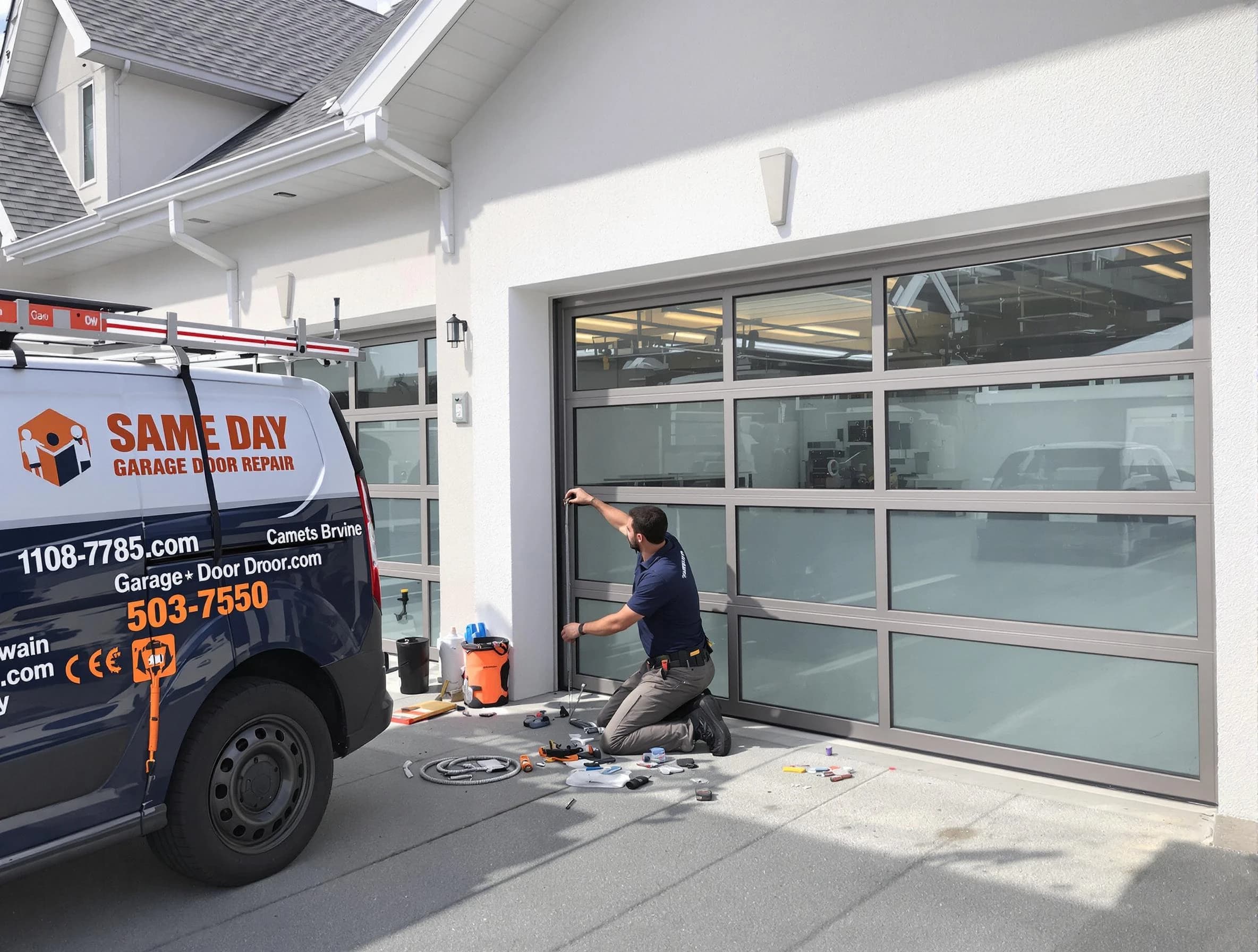 Same-day garage door repair service by Hopewell Garage Door Repair in Hopewell