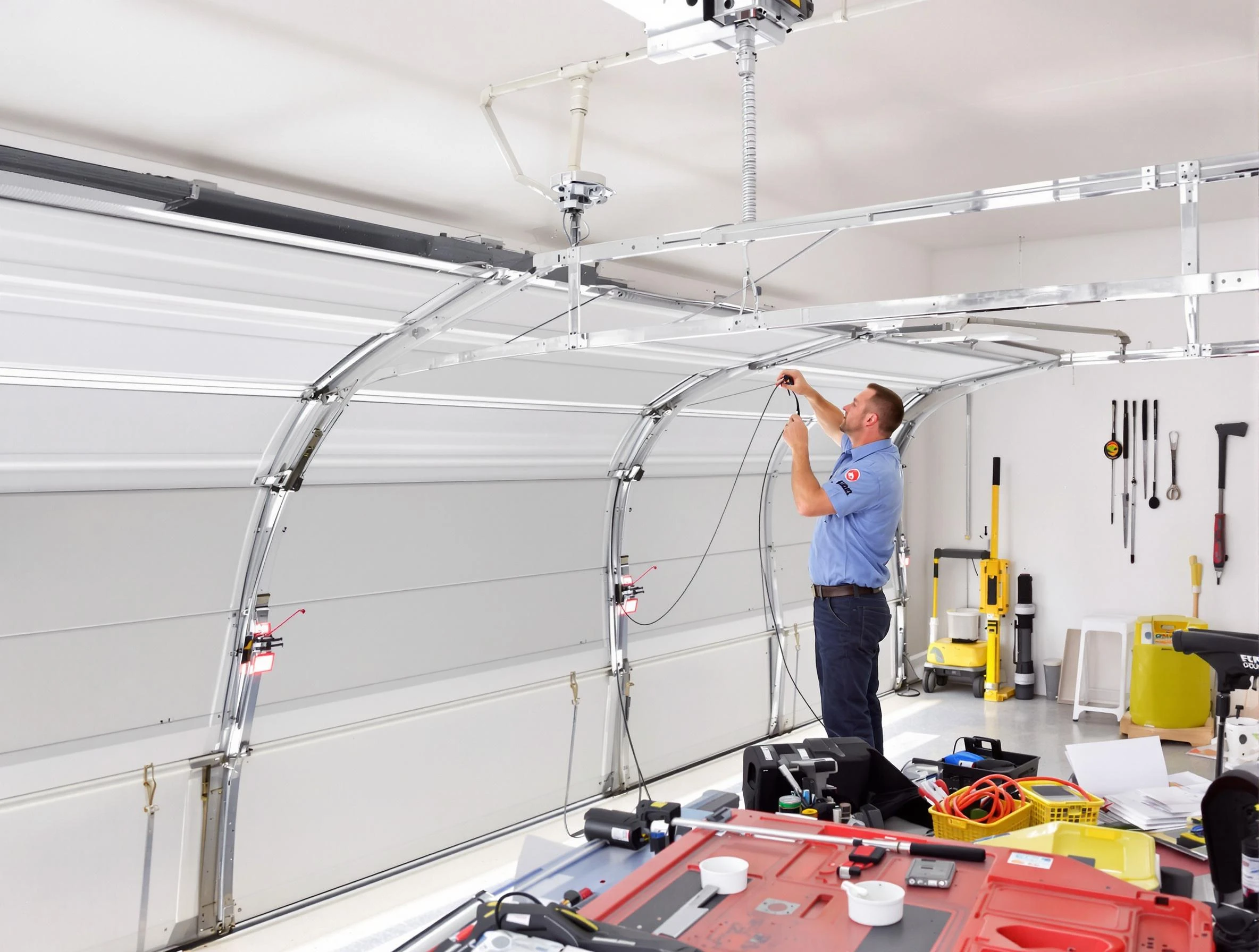 Garage door cable repair service by Hopewell Garage Door Repair in Hopewell