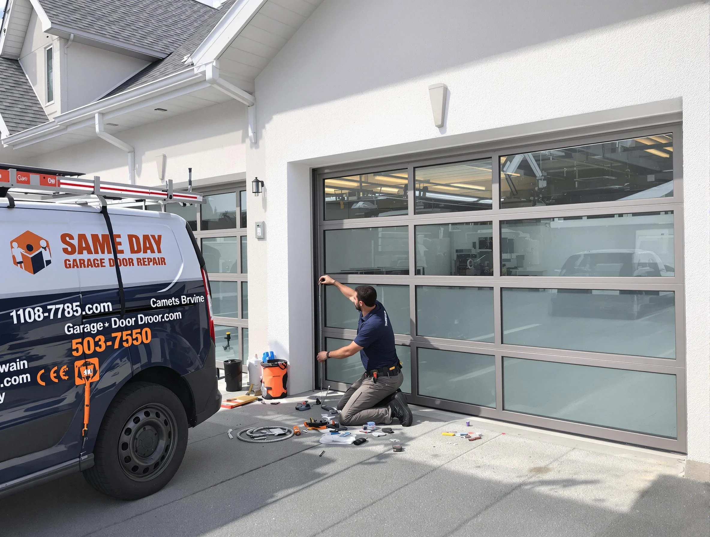 Same-day garage door repair service by Hopewell Garage Door Repair in Hopewell